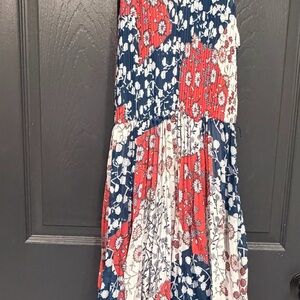 Melissa Paige Kids Floral Dress in Red, Blue, and White